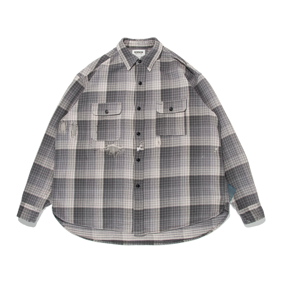 BOWWOW フランネルシャツ BOWWOW「CHECK FLANNEL SHIRT - フランネルシャツ」 - Mate-N-Raw