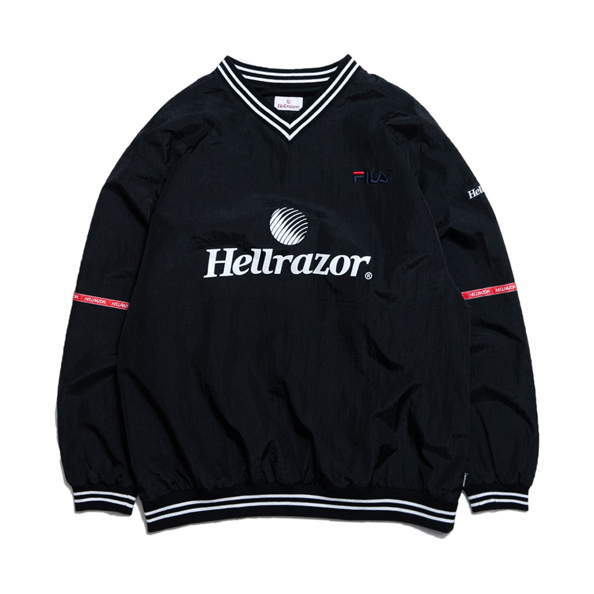 HELLRAZOR】HELLRAZOR×FILA TRADEMARK LOGO PULLOVER NYLON