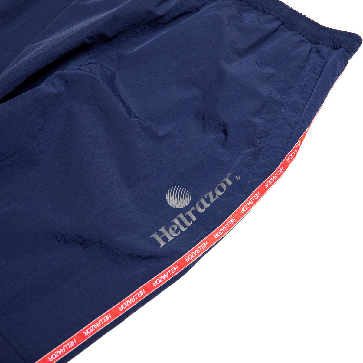 FILA×Hellrazor LOGO NYLON PANTS M HELLRAZOR】HELLRAZOR×FILA TRADEMARK LOGO NYLON PANTS - NAVY