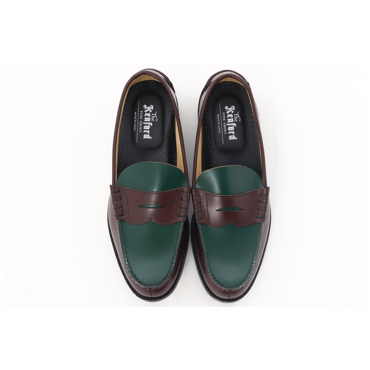 The Kenford Fineshoes】COMBI LOAFERS BEEF AND BROCCORI – briwn