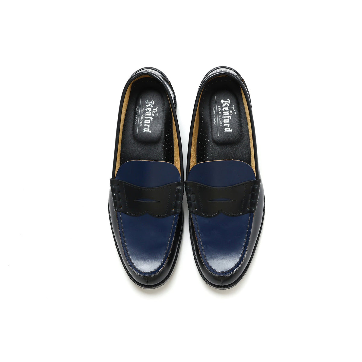 The Kenford Fineshoes】COMBI LOAFERS Black/Navy – briwn