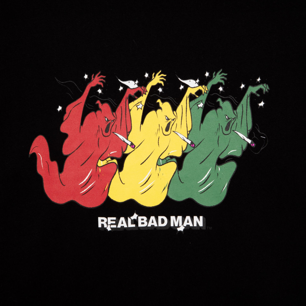 【Real Bad Man】SMOKIN' GHOST SS TEE Black