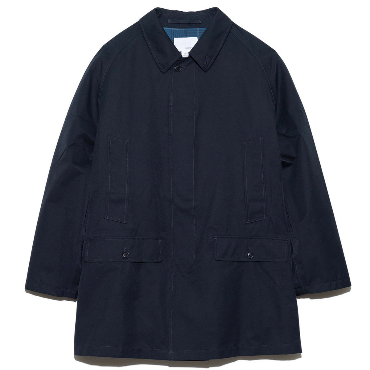 nanamica】2L GORE-TEX Short Soutien Collar Coat NAVY – briwn
