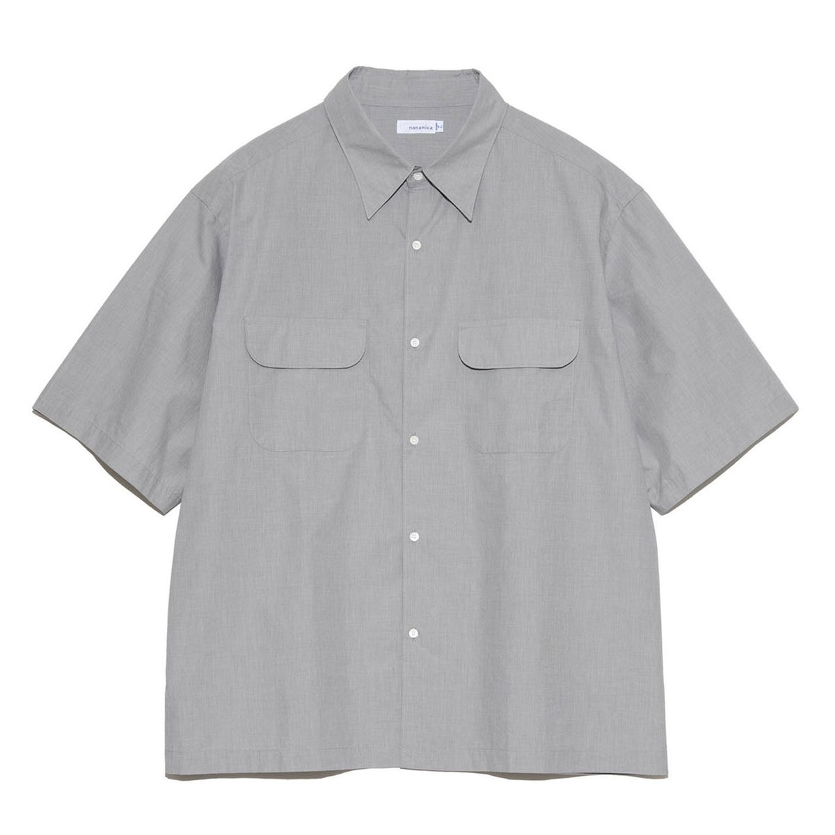 【nanamica】RegularCollar End On End Shirt nanamica】Regular Collar End On End S/S Shirt Gray – briwn