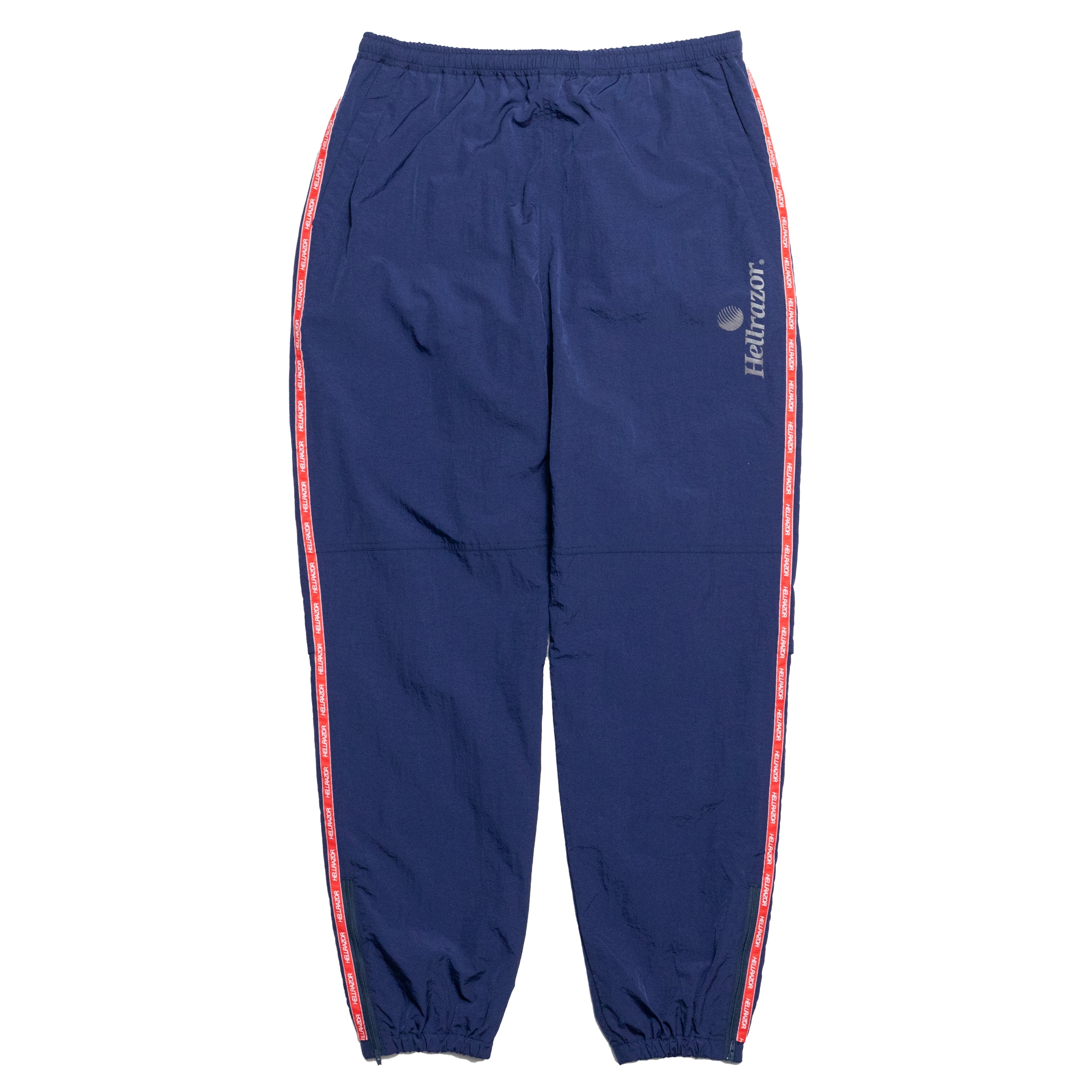 FILA×Hellrazor LOGO NYLON PANTS M HELLRAZOR】HELLRAZOR×FILA TRADEMARK LOGO NYLON PANTS - NAVY