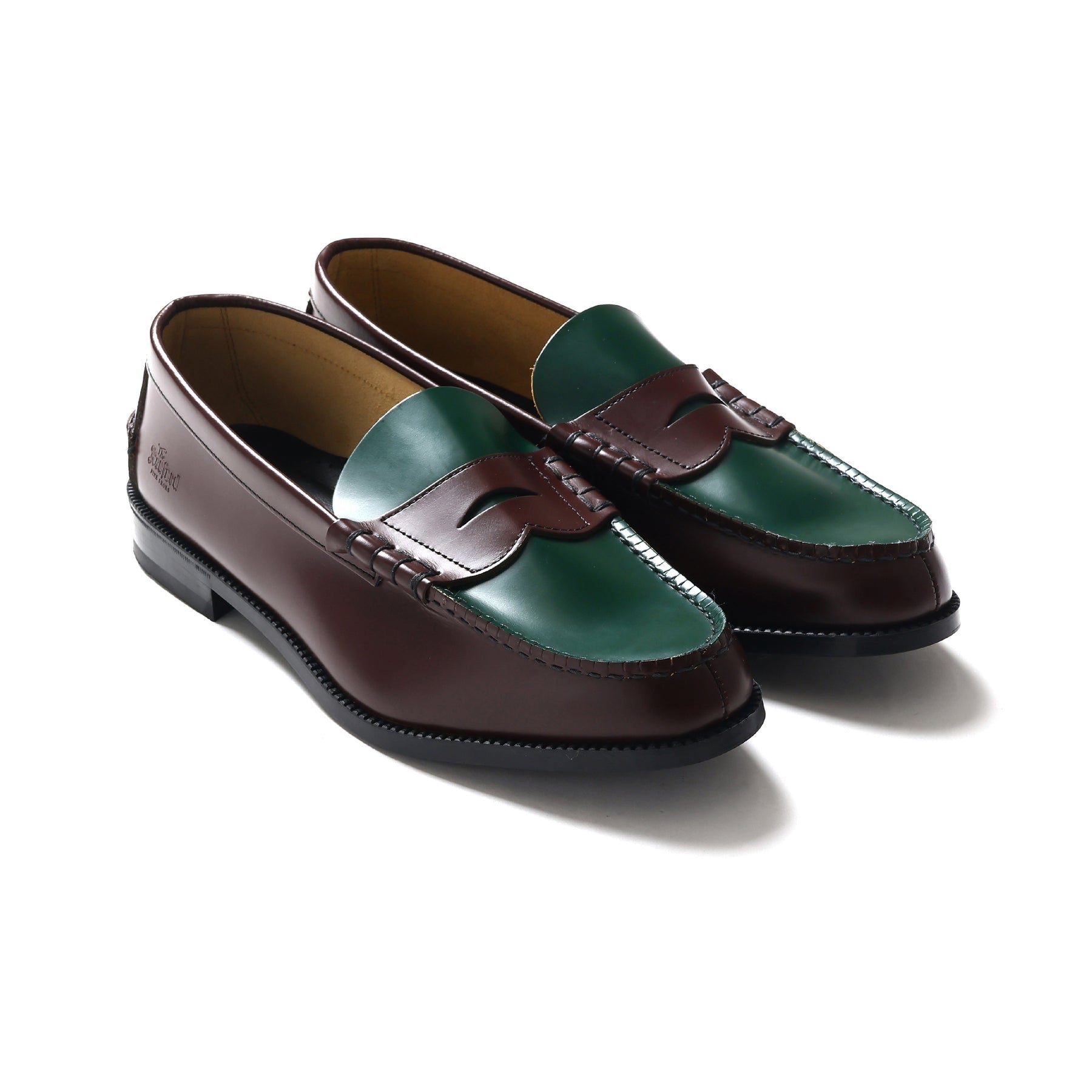 The Kenford Fineshoes】COMBI LOAFERS BEEF AND BROCCORI – briwn