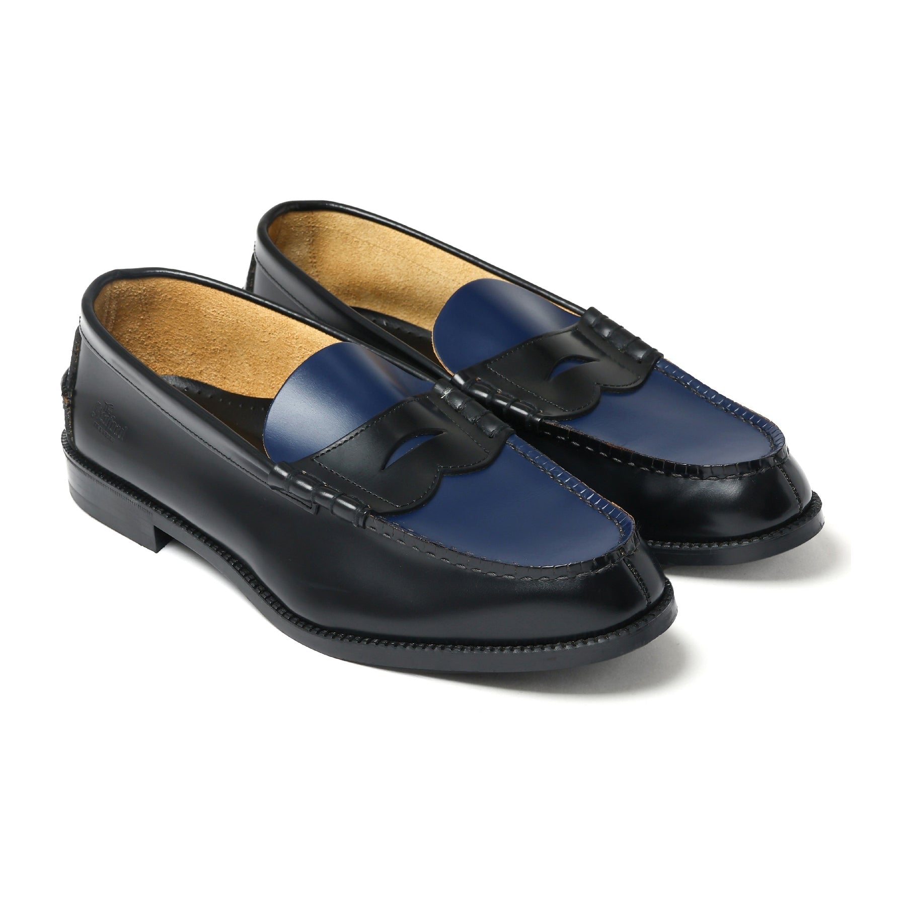 The Kenford Fineshoes】COMBI LOAFERS Black/Navy – briwn