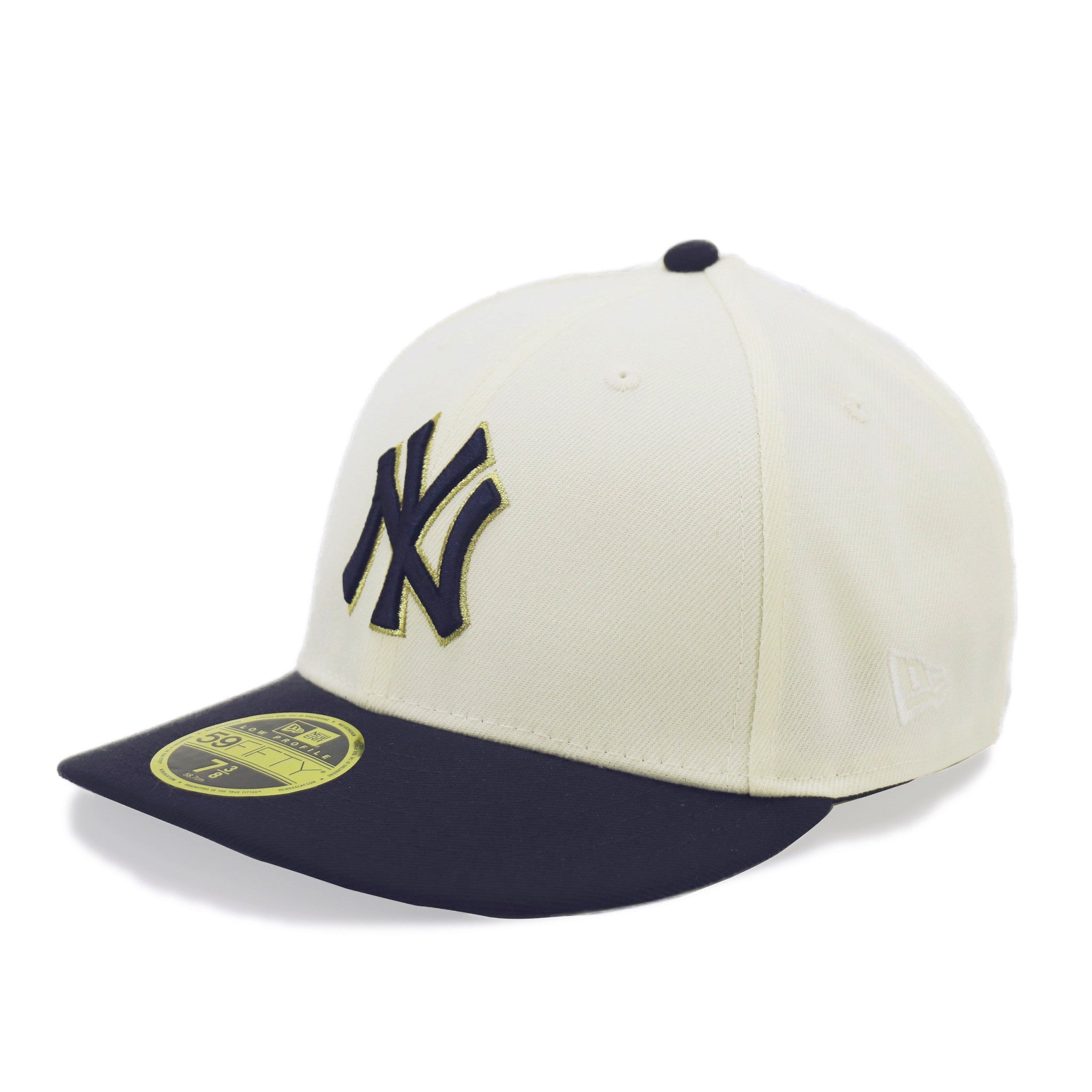 briwn exclusive】NEWERA LP 59FIFTY New York Yankees Gold/Navy/Chrome W